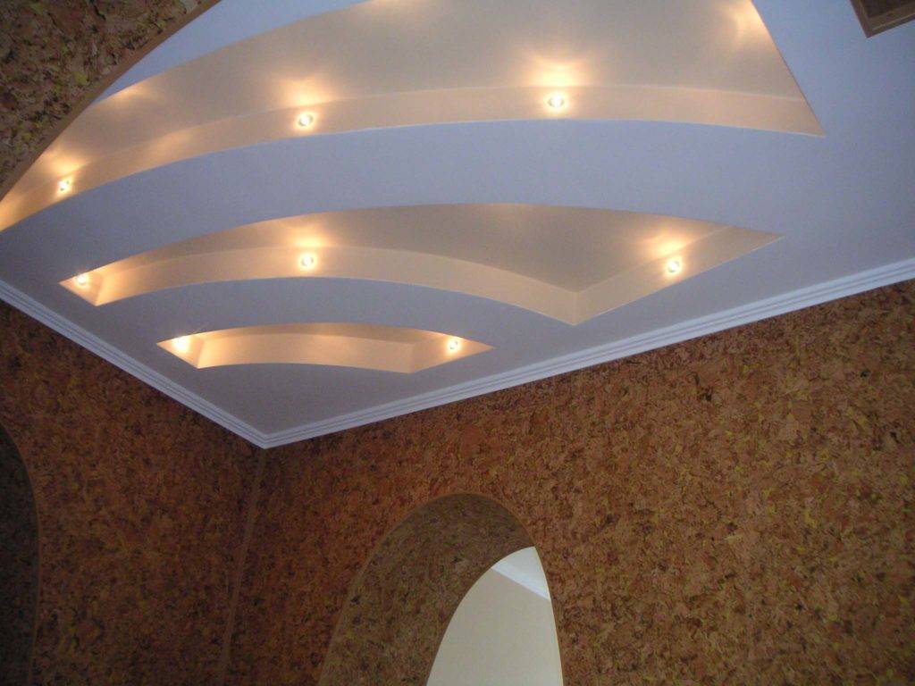 Двухуровневый потолок из гипсокартона с подсветкой - монтаж своими рукками, виды конструкций и их особенности