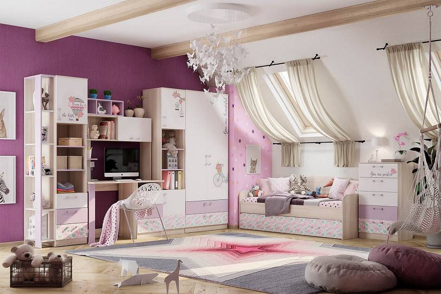 Дизайн детской комнаты для девочки 10 лет. как оформить комнату для девочки? оригинальные варианты красивого и стильного интерьера для девочек (120 фото)
