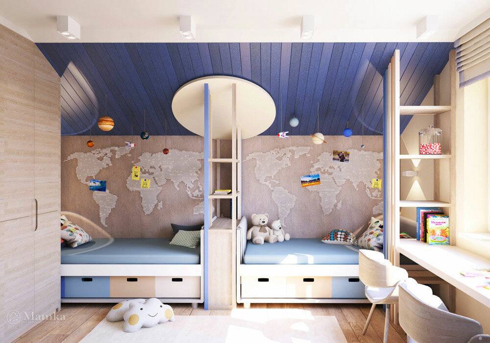 Способы зонирования детской комнаты