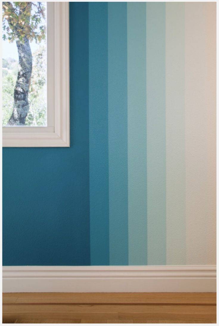 Покраска стен в полоску – выбор цвета и методы окрашивания