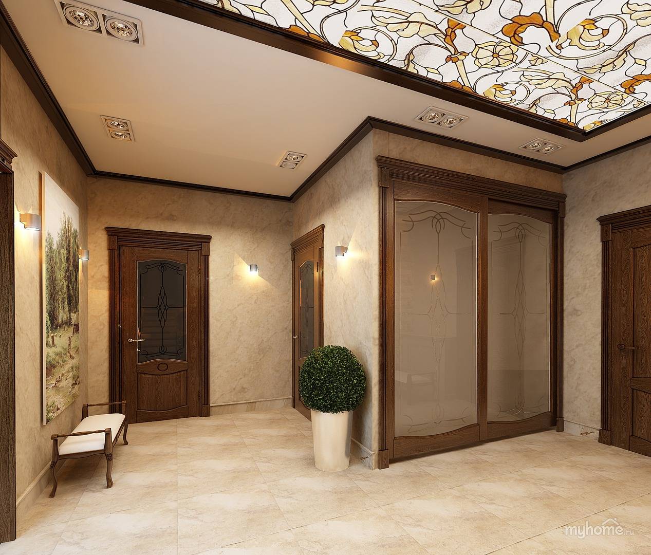 Дизайн прихожей в частном доме: 50 фото современных интерьеров с коридором