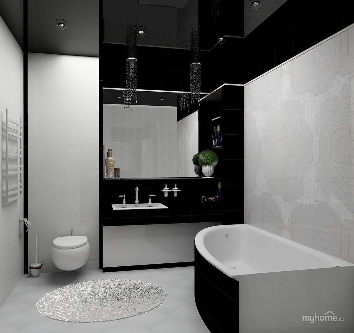 Черно белый цвет в ванной. Черно-белая ванная комната. Черно белая ванная. Ванная комната в черно белом стиле. Интерьер ванной комнаты в черно белых тонах.