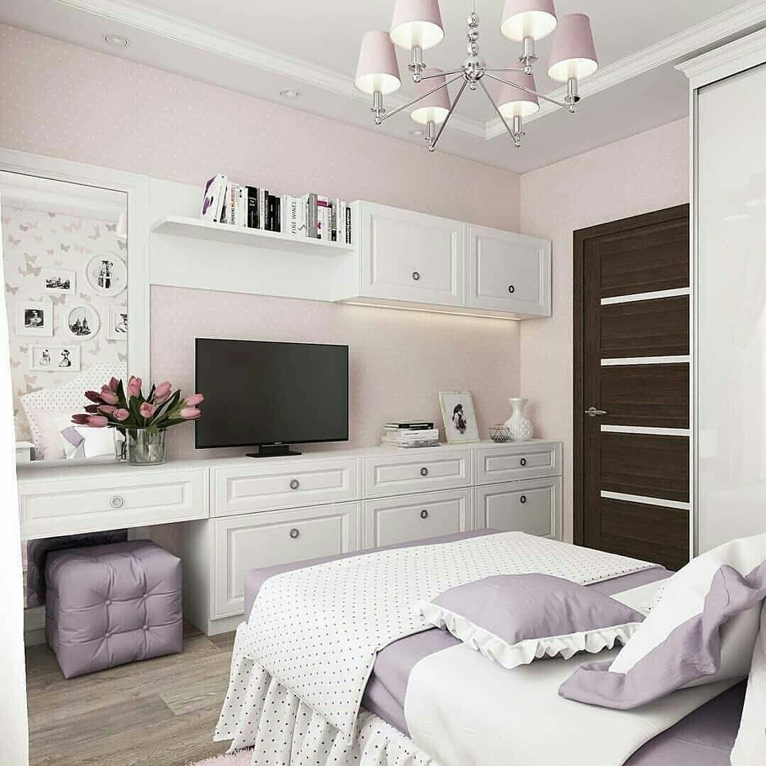 стильный дизайн комнаты для девушки