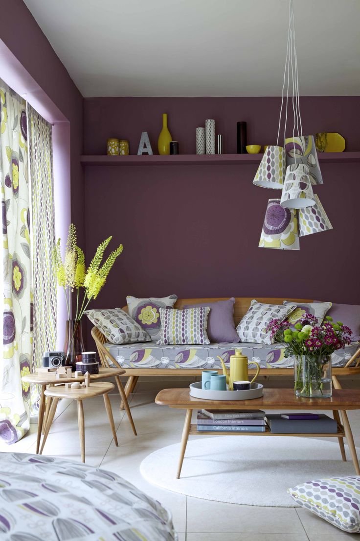 Фиолетовые стены - лучшие оттенки и сочетания фиолетового (135 фото)