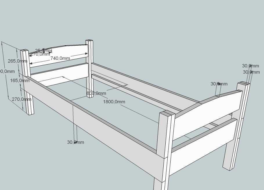 Кровать своими руками 1600х2000 чертежи