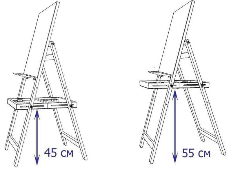 Мольберт настольный размеры чертежи
