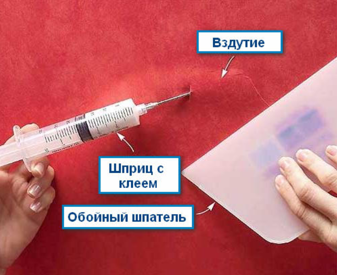 Удаление и профилактика пузырей на обоях | строй легко