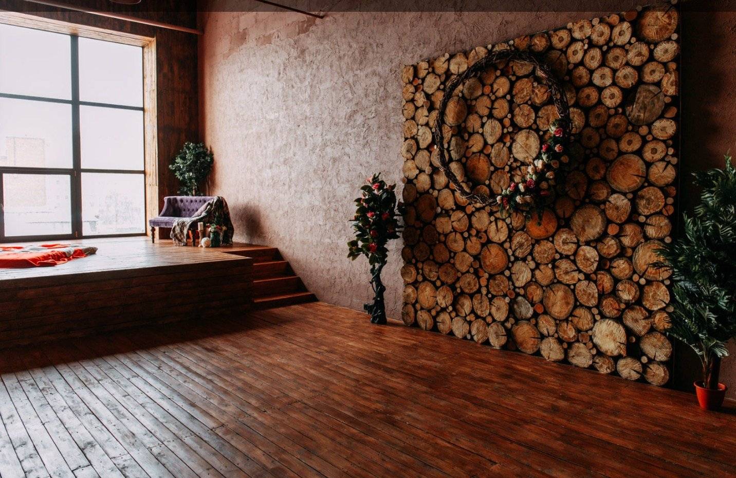 деревянные элементы декора в интерьере