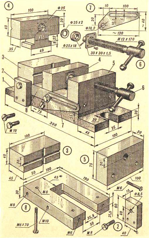 Тиски для столярного верстака своими руками чертежи размеры