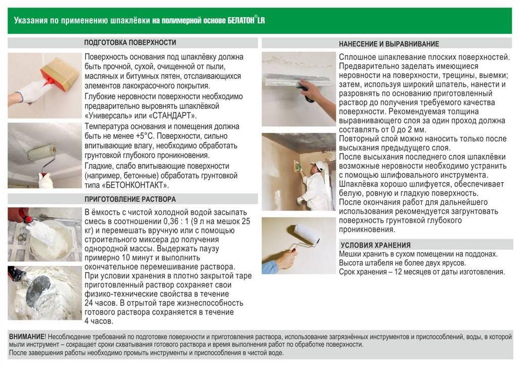 Правильная шпаклевка стен под обои