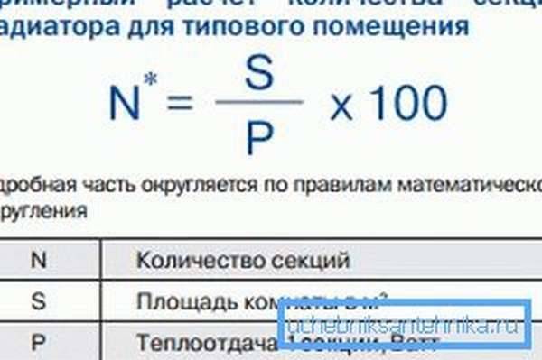 Точный расчет количества радиаторов (секций) отопления