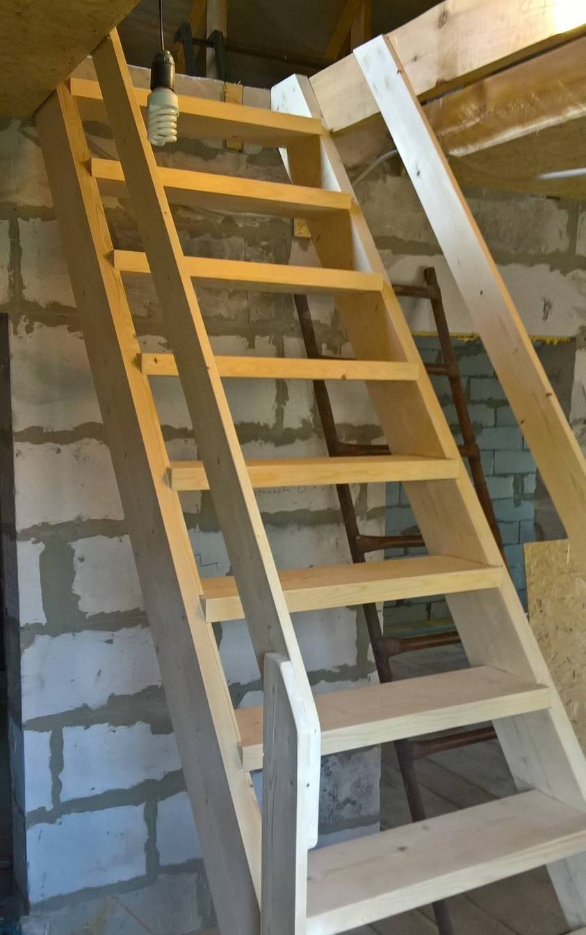 Лестница из дерева на второй этаж своими руками