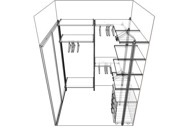 Дизайн гардеробных комнат маленьких размеров