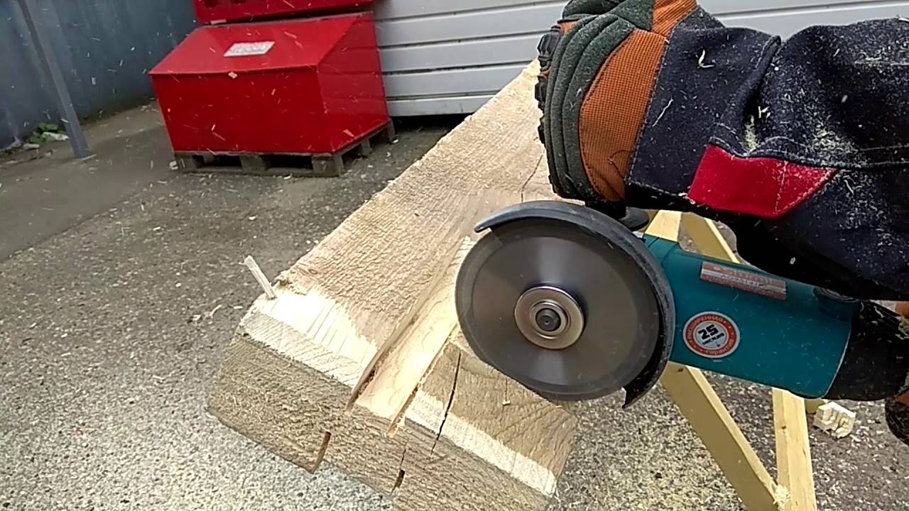 Применение болгарки для резки различных материалов, резка и шлифовка дерева