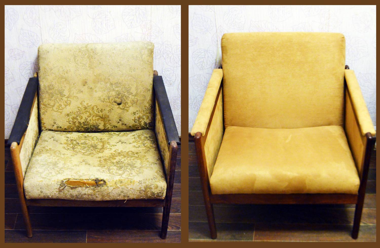 мебель вся очень старая и из желтого