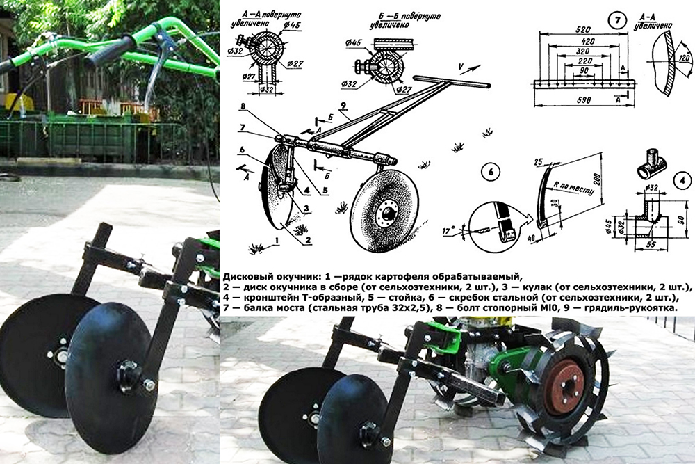 Ступица для дискового окучника своими руками чертежи и размеры