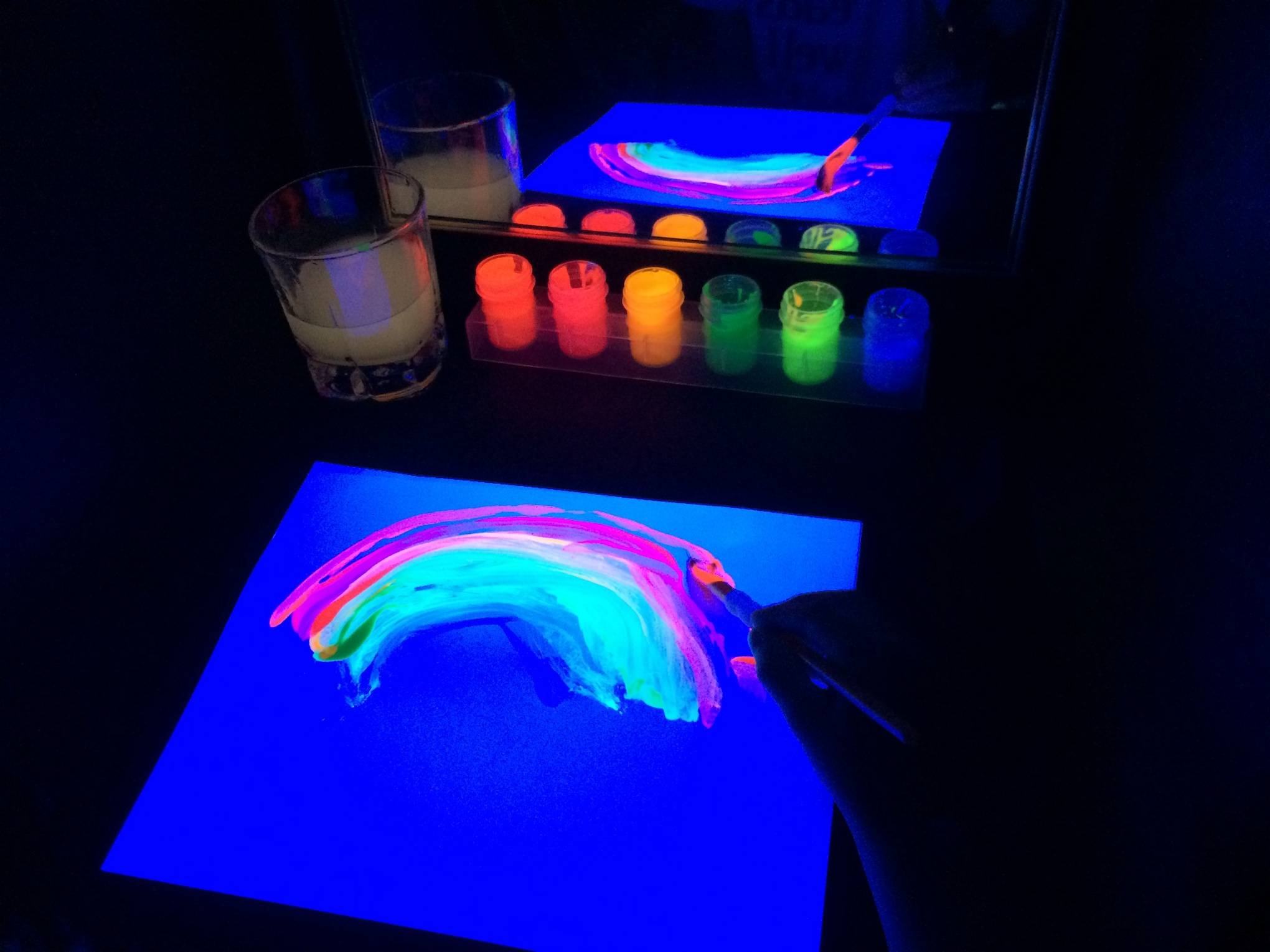 Флуоресцентные краски: свойства, применение, приготовление своими руками