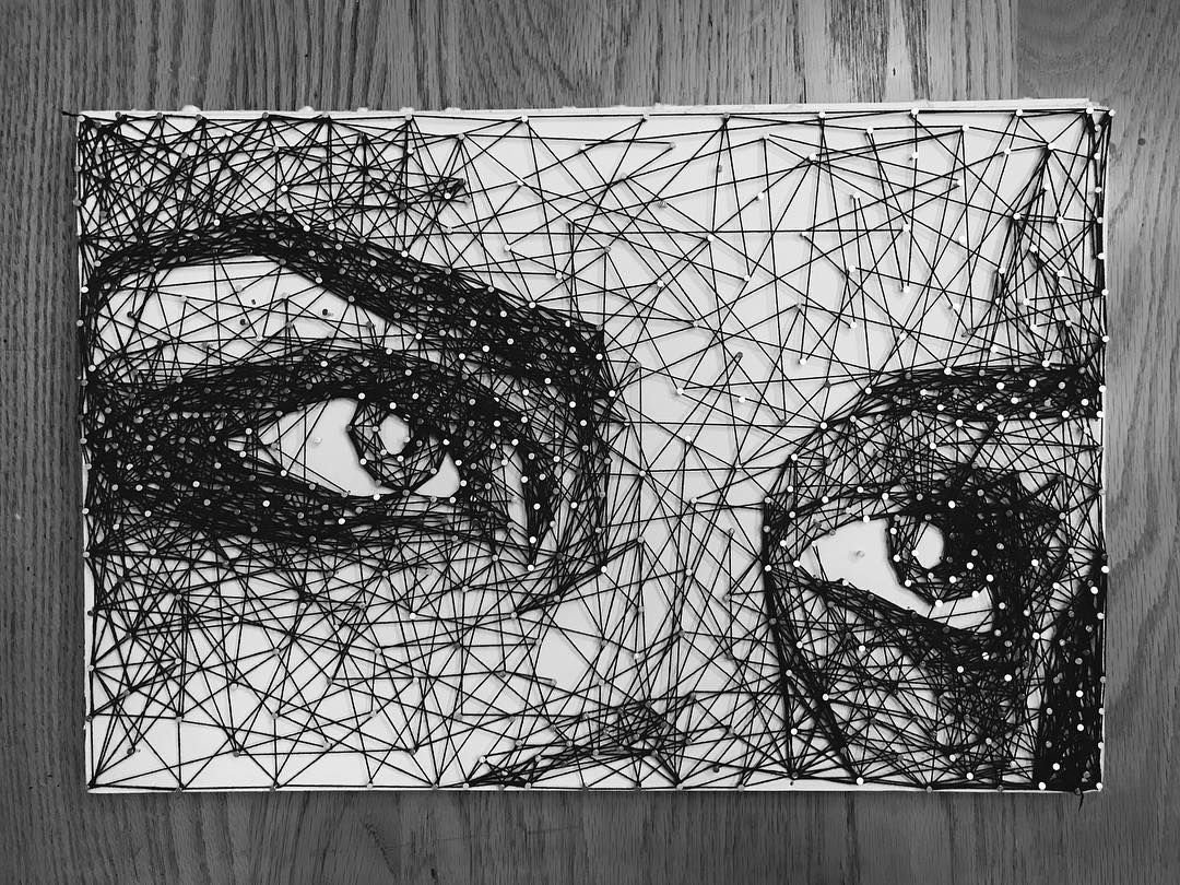 Картины из гвоздей и ниток или техника стринг арт (string art) во всей красе с шаблонами, схемами и мастер-классами