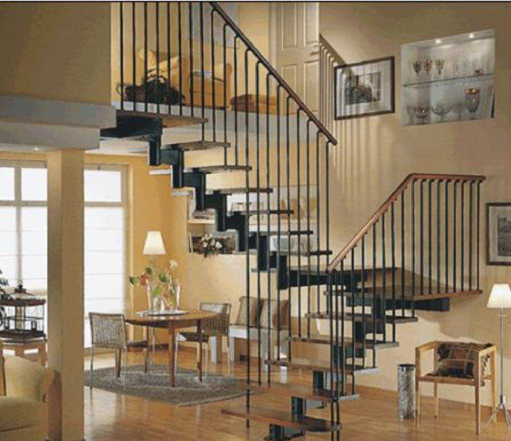 деревянные модульные лестницы на второй этаж