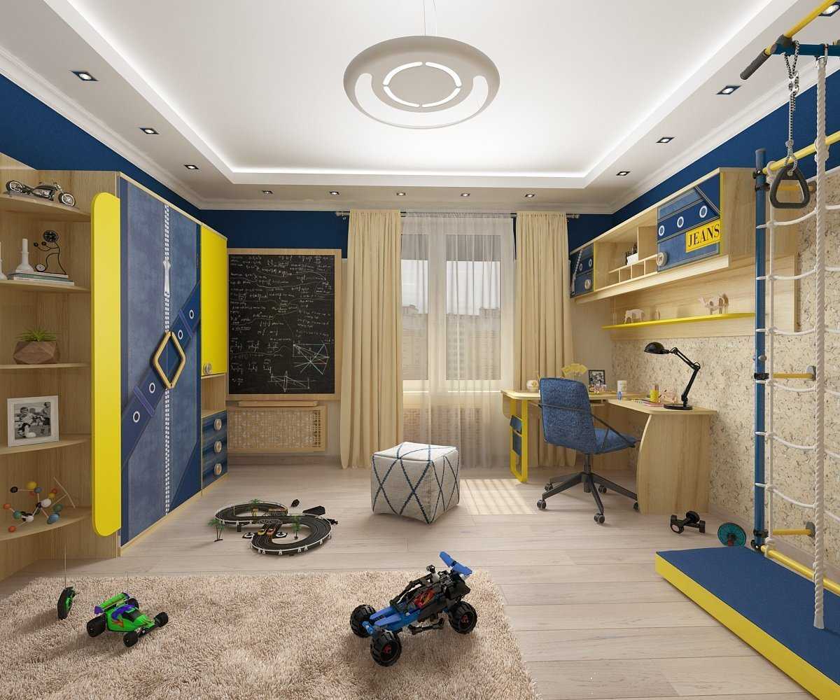современный дизайн детской комнаты для мальчика