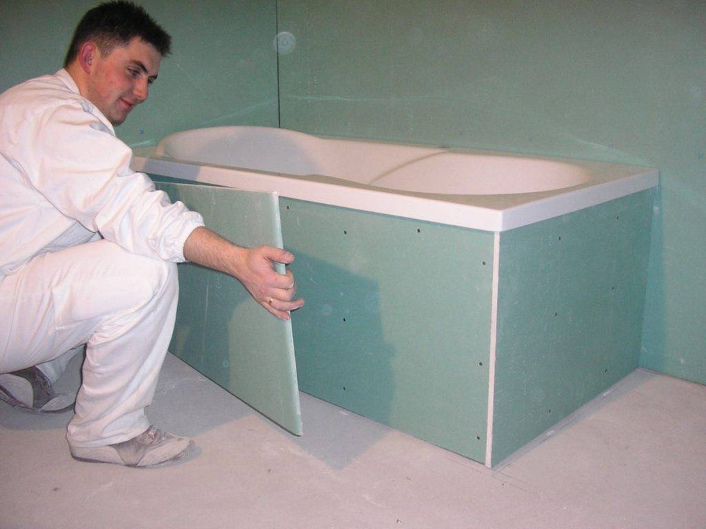 Влагостойкий гипсокартон в ванной под плитку: как правильно проводить работу