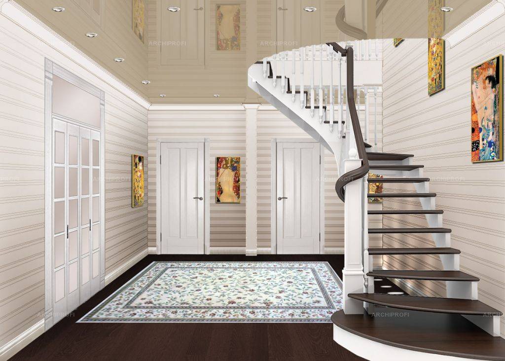 Особенности, преимущества и способы реализации дизайна гостиной с лестницей на второй этаж