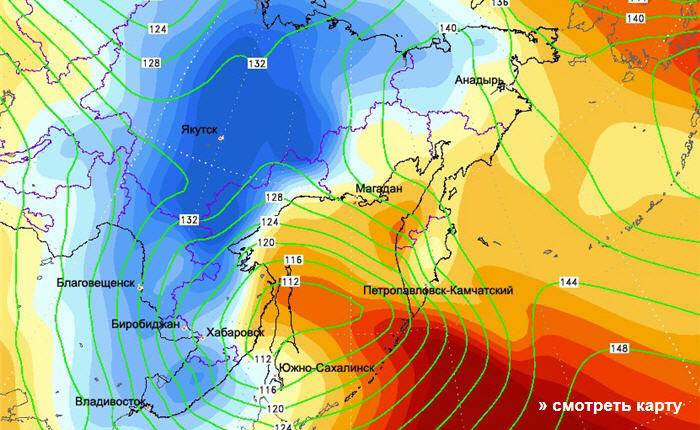 Gismeteo карта осадки на дальнем востоке