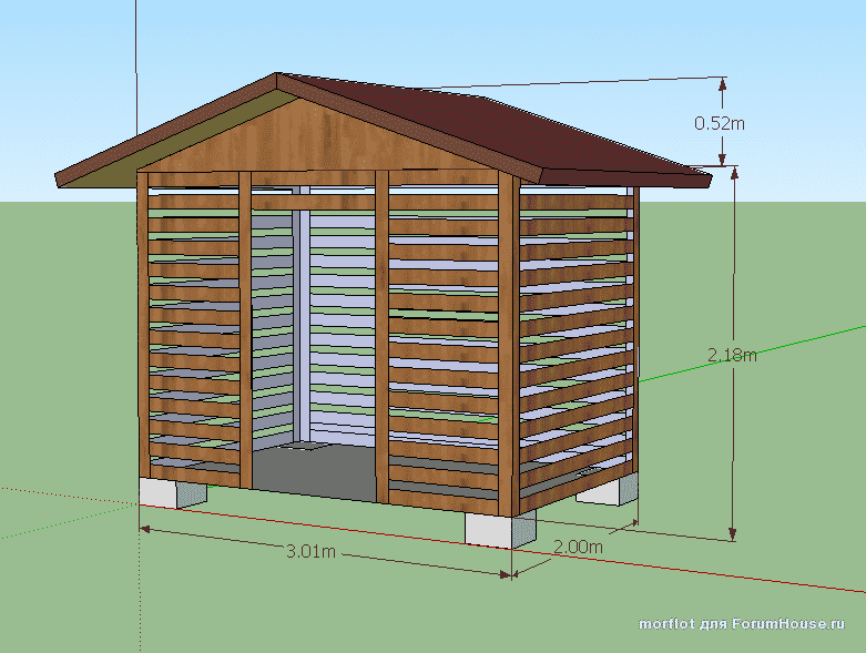 Дровник проект чертежи с размерами