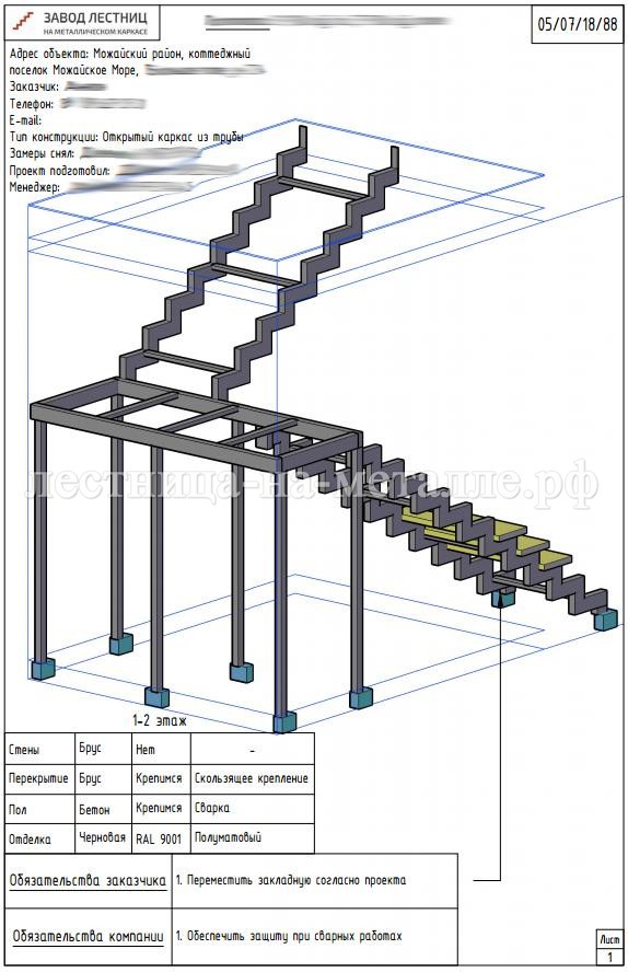 Лестница из профильной трубы своими руками - изготовление лестницы из металлического профиля (+фото)