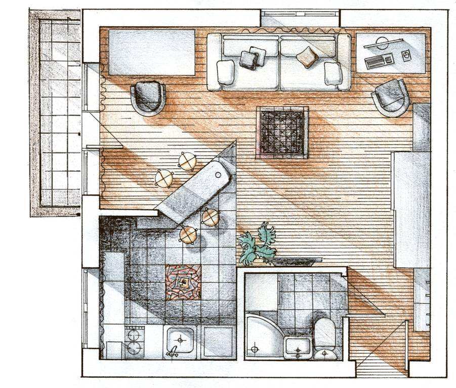 Планировка 5-комнатной квартиры: 45 фото