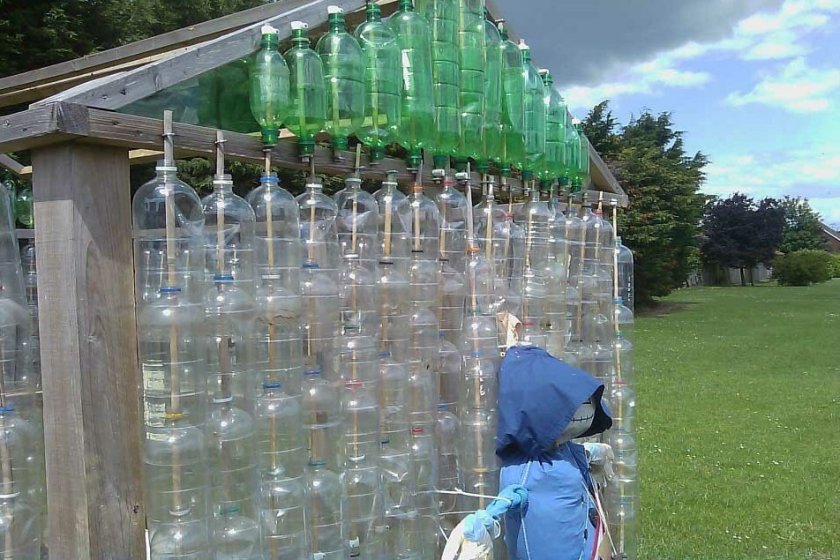 Теплица из пластиковых бутылок - (81 фото) проектов постройки