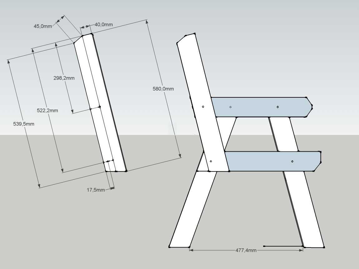 Как сделать скамейку — оригинальные идеи (чертежи, фотоотчеты)