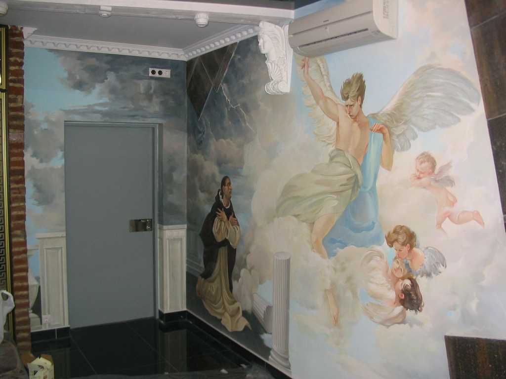 Виды и способы росписи стен в интерьере +75 фото - home-secret.ru