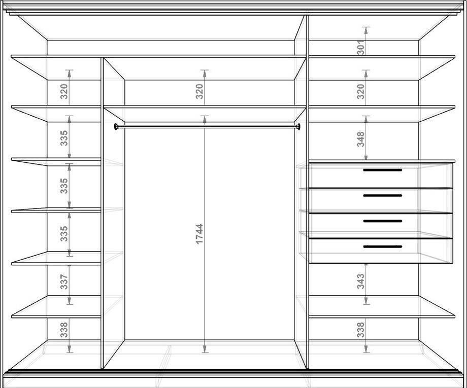 Гардеробные комнаты маленьких размеров, как спроектировать гардеробную 2 на 2, 1,5 на 1,5