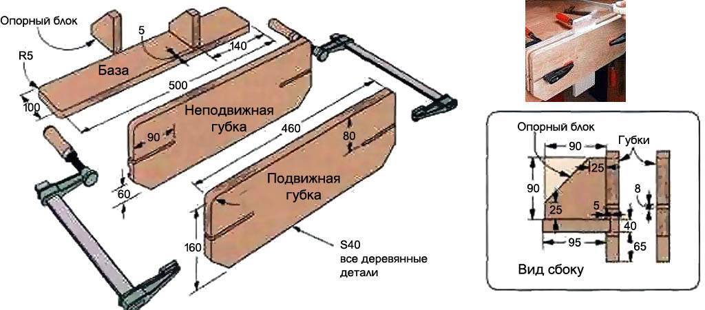 Как сделать тиски своими руками? чертежи с размерами
