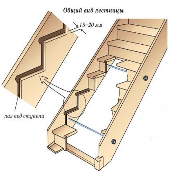 Размеры ступеней лестницы в частном доме по госту: ширина, высота, толщина
