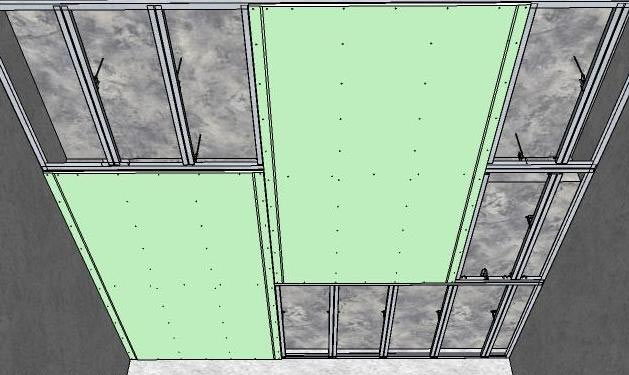 Как правильно крепить гипсокартон к потолку: фото, видео