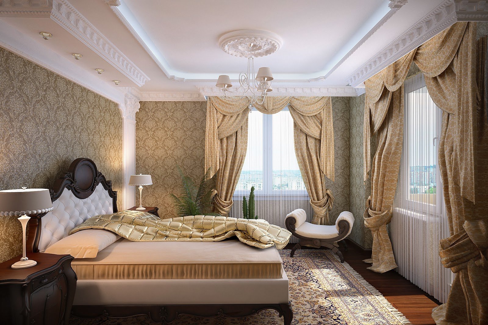 Дизайн спальни в классическом стиле: 160+ фото примеров от профессиональных дизайнеров