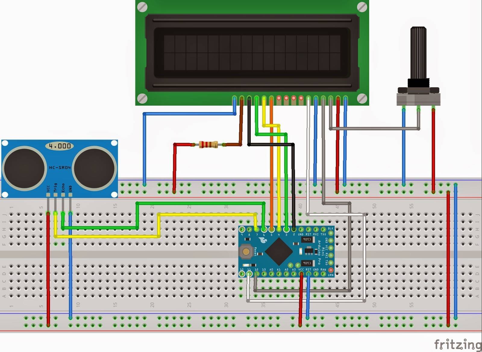 Как сделать ультразвуковой дальномер на hc-sr04 и arduino - блог об arduino, плис и современных технологиях
