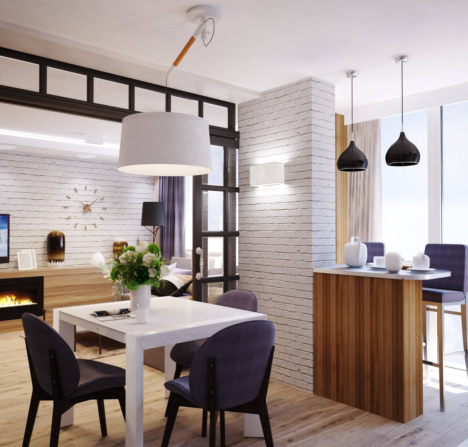 Дизайн интерьера квартиры в стиле лофт: 90 фото-идей
