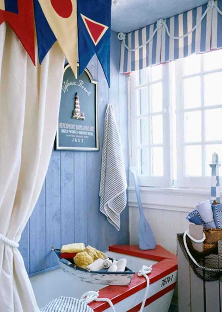 Как оформить детскую комнату в морском стиле: какие шторы подобрать и другие нюансы оформления