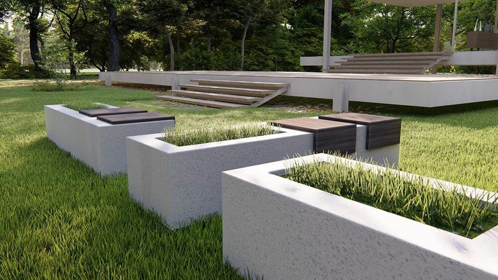 30 великолепных примеров использования бетона в саду, которые кардинально изменят внешний облик сада