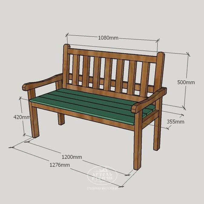 Садовая скамейка самостоятельно: оригинальные идеи (чертежи, фотоотчеты)