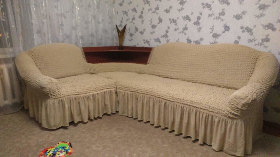 Чехол на диван своими руками: одеваем угловой вариант | дизайн интерьера