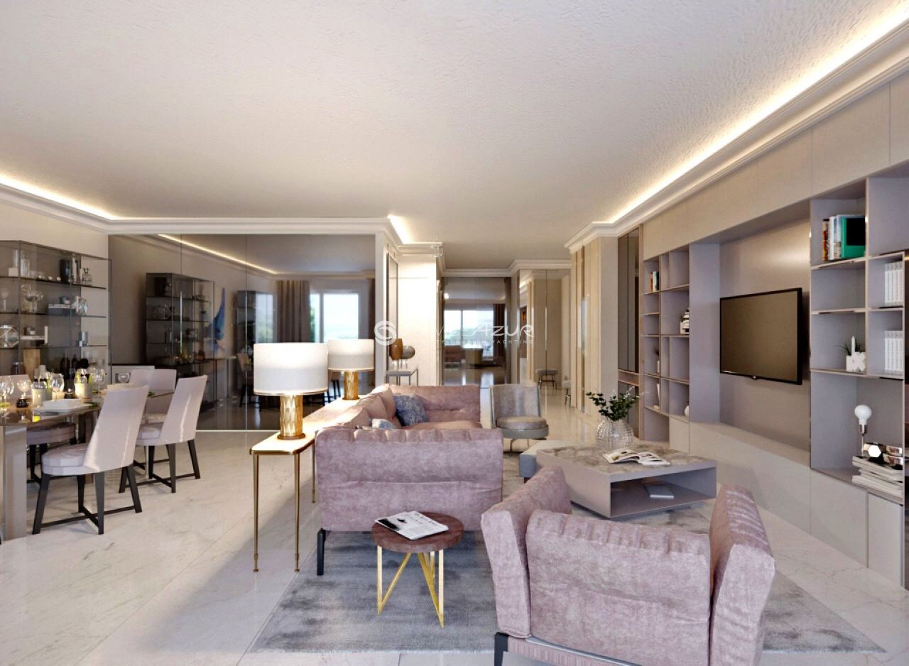 Просторная квартира cap d'ail, сочетающая элегантность и функциональность