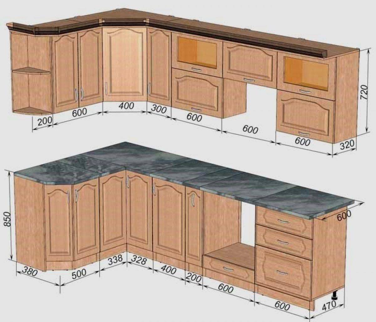 Размеры кухонного. Стандартная высота верхних кухонных шкафов Селена 205. Стандартная ширина кухонных шкафов. Ширина кухонного шкафчика. Глубина угловой кухни.