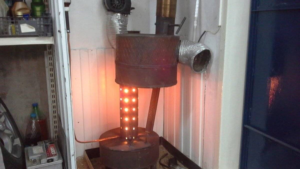 Сборка печи на отработке своими руками