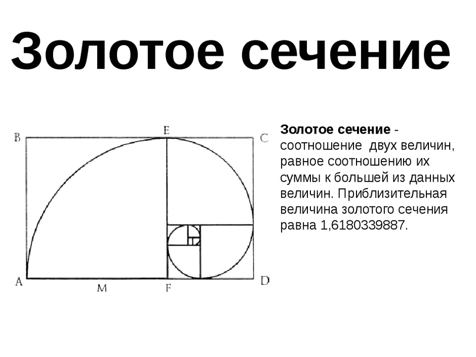 Золотое сечение в дизайне: правило и 50 примеров на фото