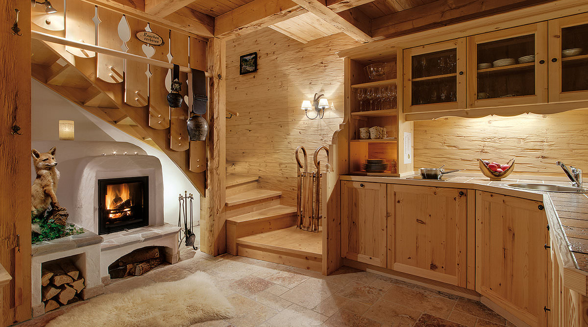 Кухня в деревянном доме: варианты зонирования и 85+ уютных дизайнерских решений — дом&стройка