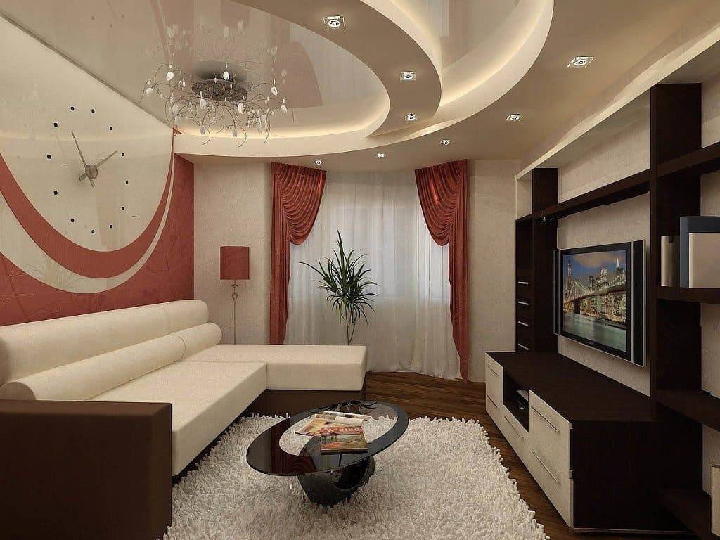 Гостиная в современном стиле в светлых тонах: дизайн интерьера
 - 39 фото